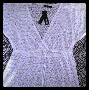 Apt.9-White Lace Cover Up